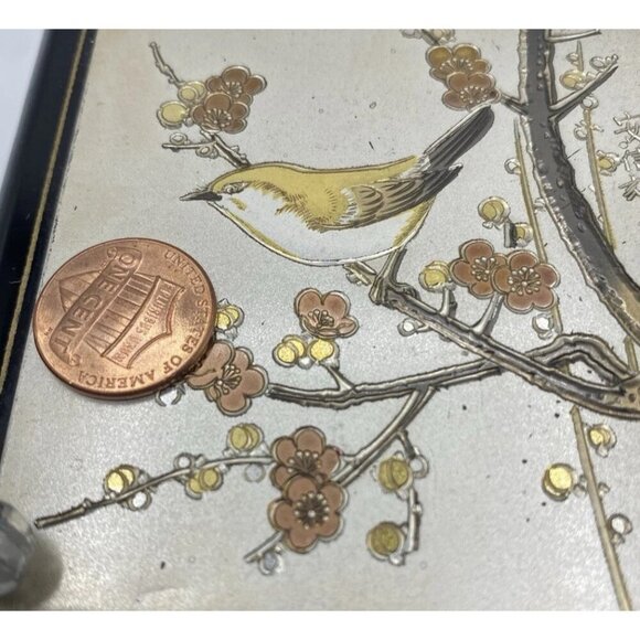 Vintage Westland Original Music Jewelry Box Bird Japan Edelweiss Tested Working - Picture 12 of 16